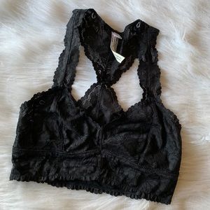 Free People Bralette - Size XS (Like New) Black